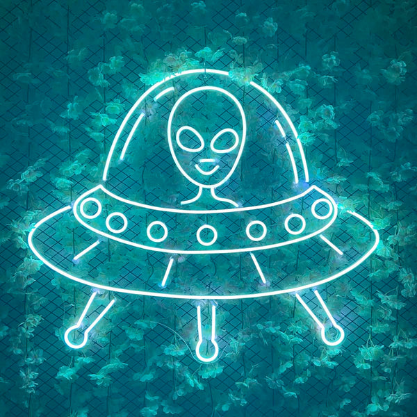 Alien UFO Neon Sign