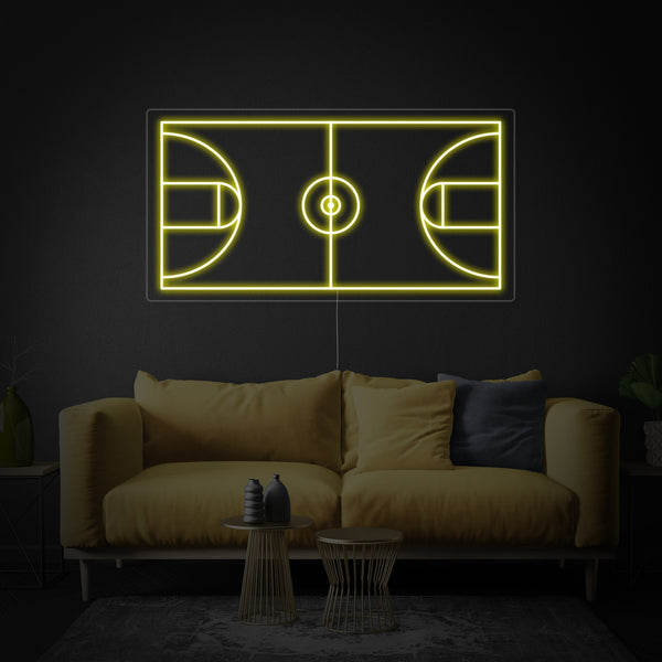 Basketball Court Neon Sign