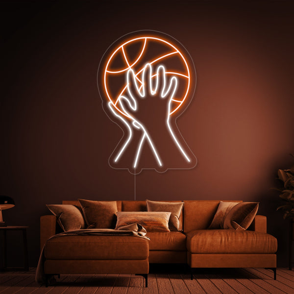 Basketball Shooting Neon Sign