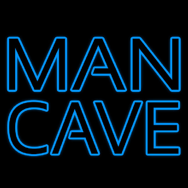 Blue Man Cave Neon Sign