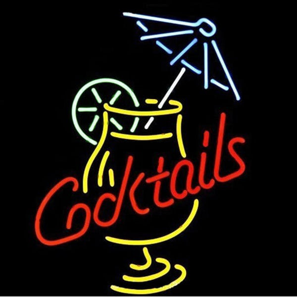 Cocktail And Martini Umbrella Cup Neon Sign