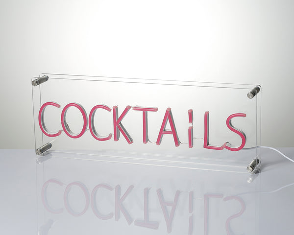 Cocktails Desk LED Neon Sign