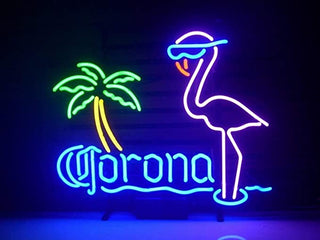Corona Extra Pink Flamingo Neon Sign