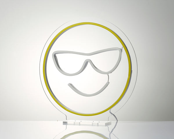 Emoji Smile Desk LED Neon Sign