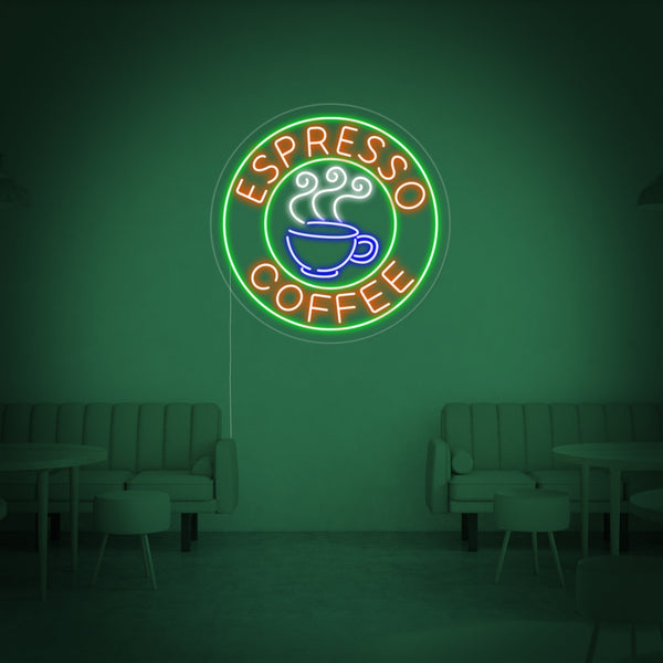 Espresso Coffee Cafe Neon Sign