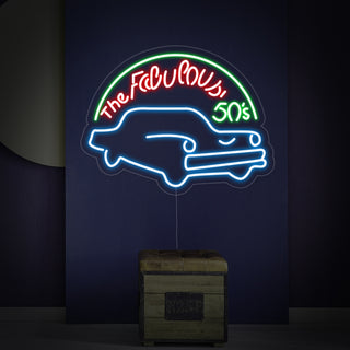 Fabulous 50S For Garage Man Cave Neon Sign