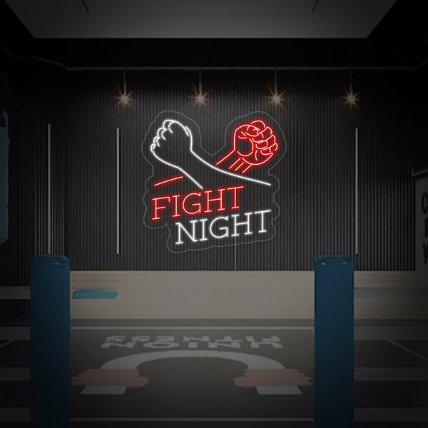 Fight Night Neon Sign