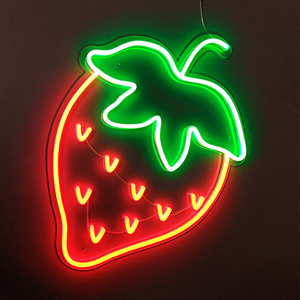 Fruit Strawberry Neon Sign