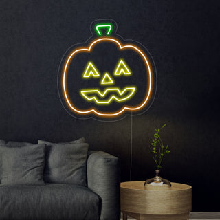 Halloween Pumpkin Neon Sign