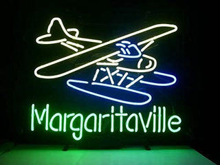 Jimmy Buffett Margaritaville Airplane Beer Neon Sign