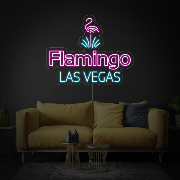 Large Flamingo Hotel Las Vegas Neon Sign