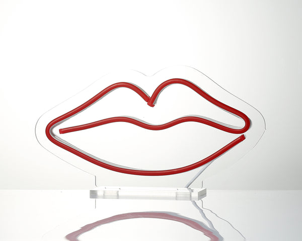 Lips Desk LED Neon Sign
