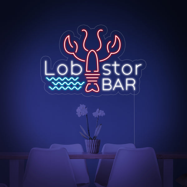 Lobster Bar Neon Sign