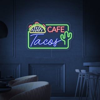 MEXICAN CAFE TACOS Neon Sign