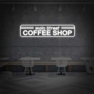 Main Street Coffee Shop Neon Sign