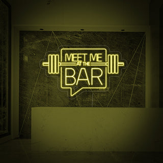 Meet Me At The Bar Neon Sign