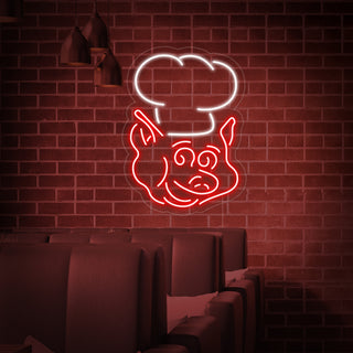 PIG CHEF Neon Sign