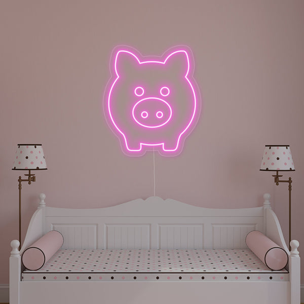 Pink Pig Neon Sign