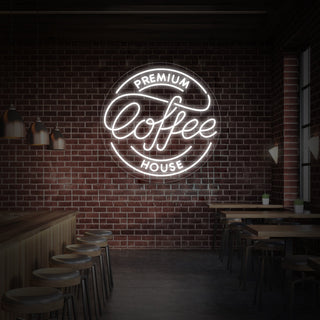 Premium Coffee House Neon Sign