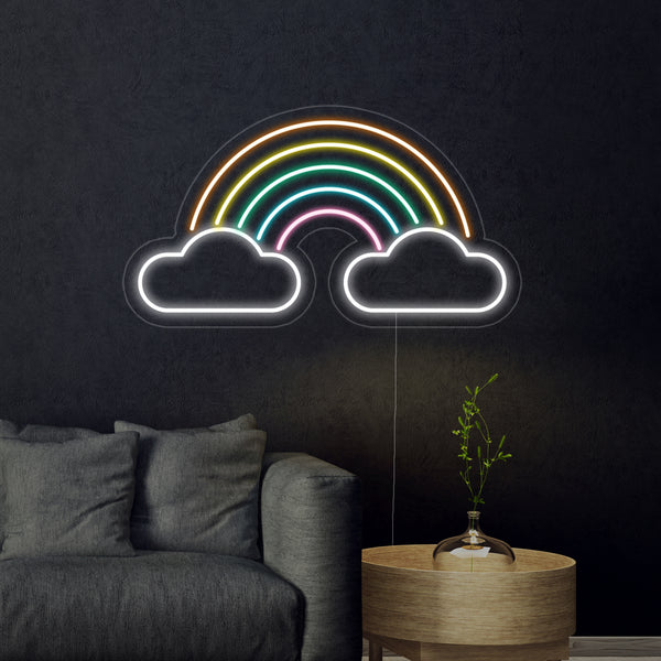 Rainbow clouds Neon Sign