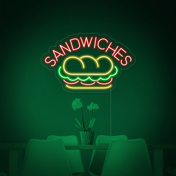 SANDWICHES FOOD Neon Sign
