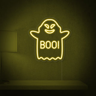 Soaring Boo Ghost Neon Sign