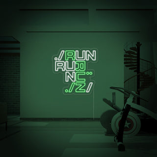 Sports Run Neon Sign