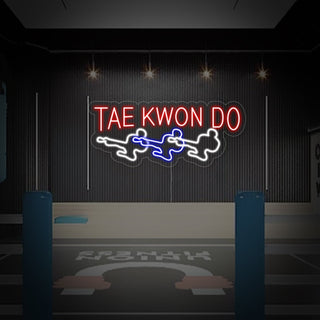 Taekwondo Men Neon Sign