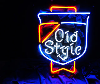 Tat tire Old Style Beer Neon Sign