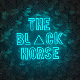 The Black Horse Neon Sign