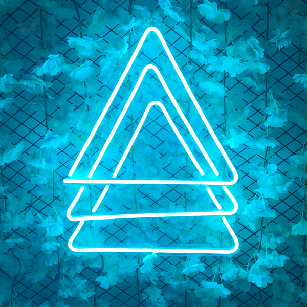 Three Triangle Neon Sign