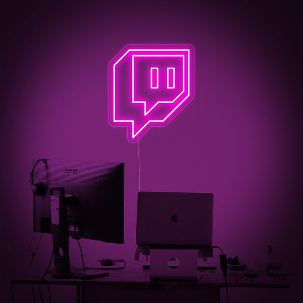 Twitch Logo Neon Sign