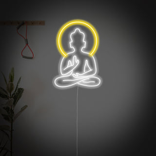 Yoga Buddha Neon Sign, Yoga Wall Art, Yoga Decor