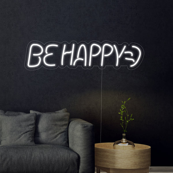 Be Happy Neon Sign