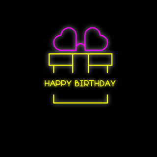 Custom Happy Birthday Neon Sign