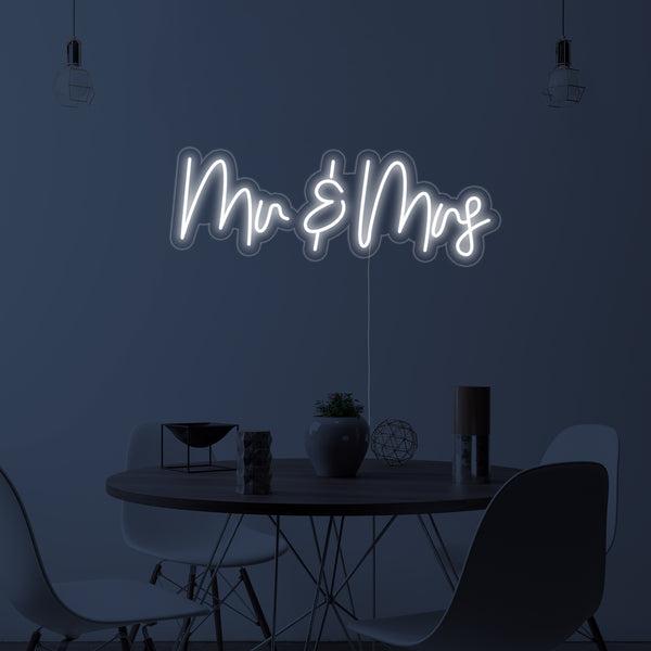 Mr and Mrs Neon Sign